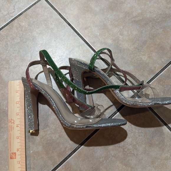 House of Harlow x Raye wrap around ankle Multicolor Strappy Heels style Nelly - Picture 2 of 11